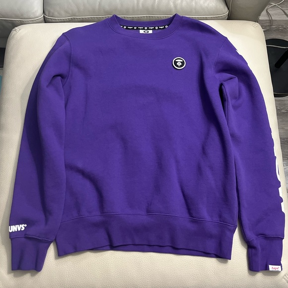 NWT - AAPE by A Bathing Ape (BAPE) Small Logo Sweatshirt - Men L/Women XL - Picture 2 of 9